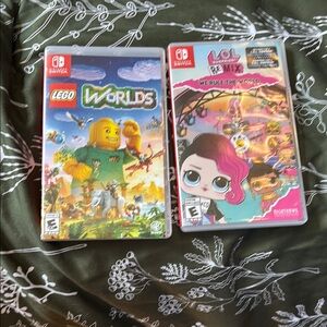 Nintendo Switch Game Bundle - LEGO Worlds & L.O.L. Surprise! Remix